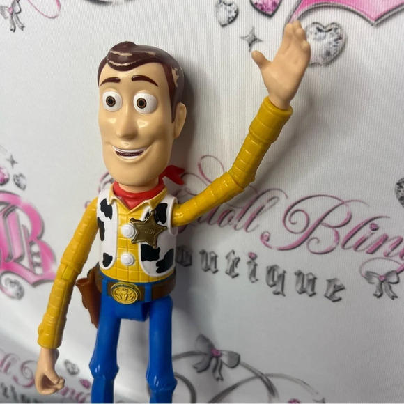 Disney Andy doll moveable  plastic Toy Story cowboy ANDY c🤠Pixar rare action - Picture 3 of 6
